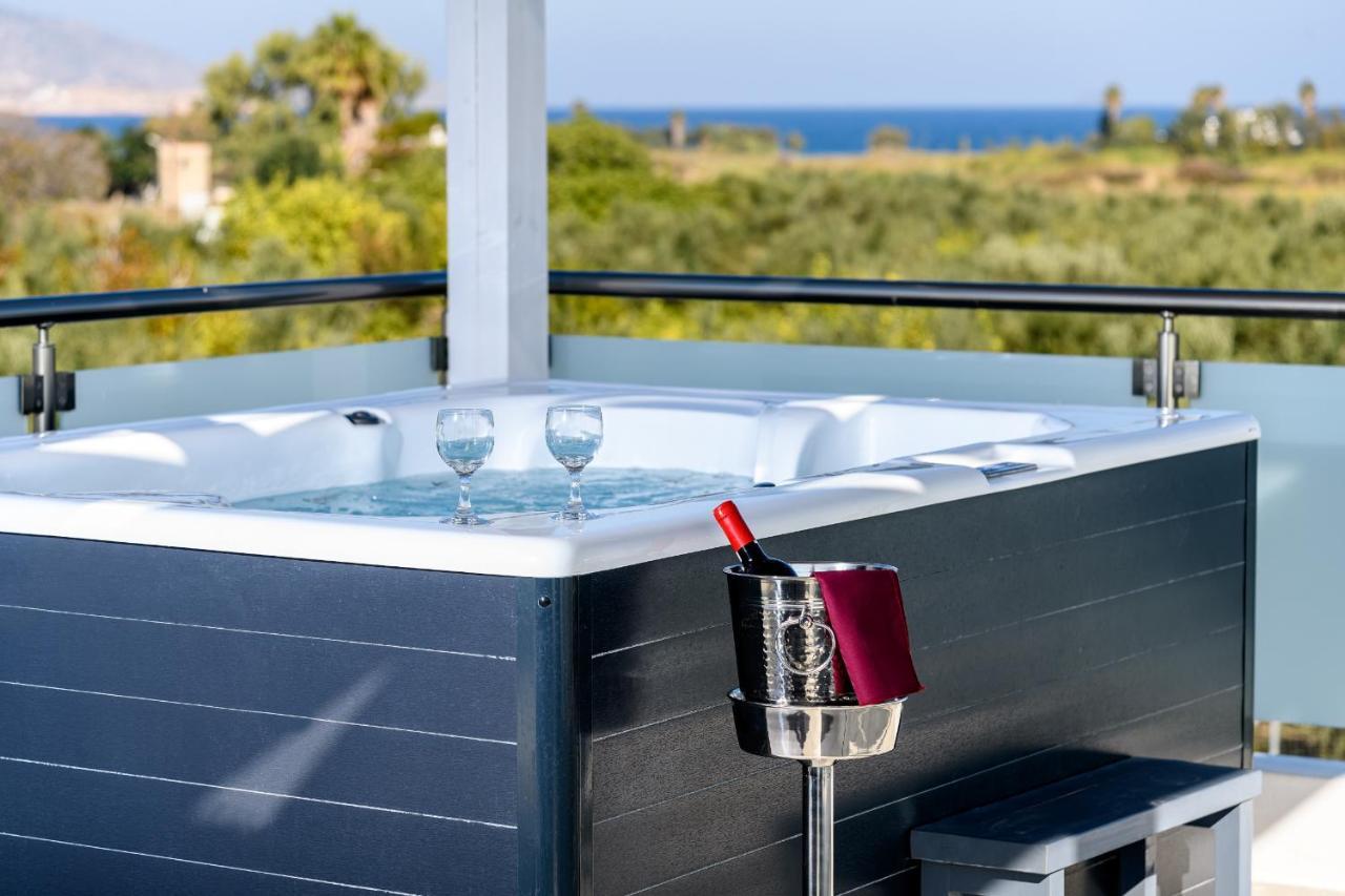 Asteria Pearl Villa 2 With Rooftop Jacuzzi Tigaki Exteriör bild
