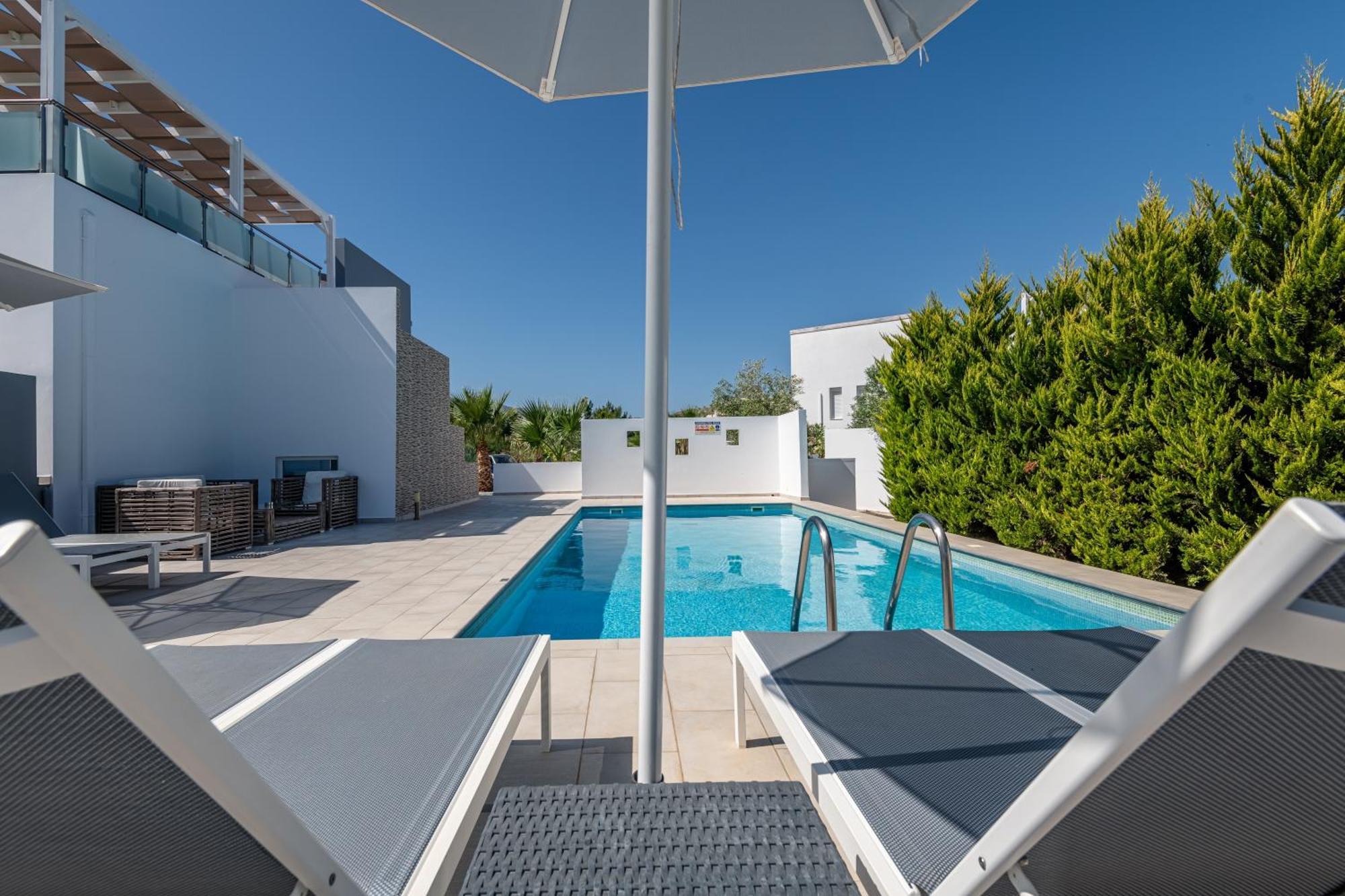 Asteria Pearl Villa 2 With Rooftop Jacuzzi Tigaki Exteriör bild