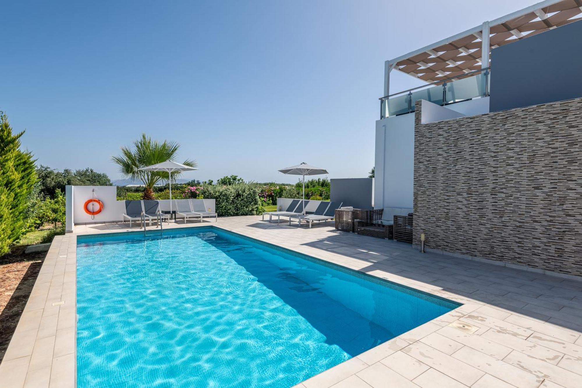 Asteria Pearl Villa 2 With Rooftop Jacuzzi Tigaki Exteriör bild